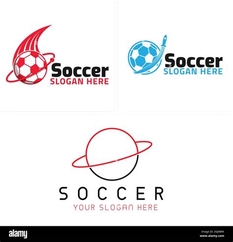 Sport Soccer Ball Rocket Logo Design Stock Vector Image And Art Alamy