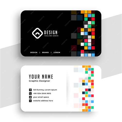 Business Card Template Print