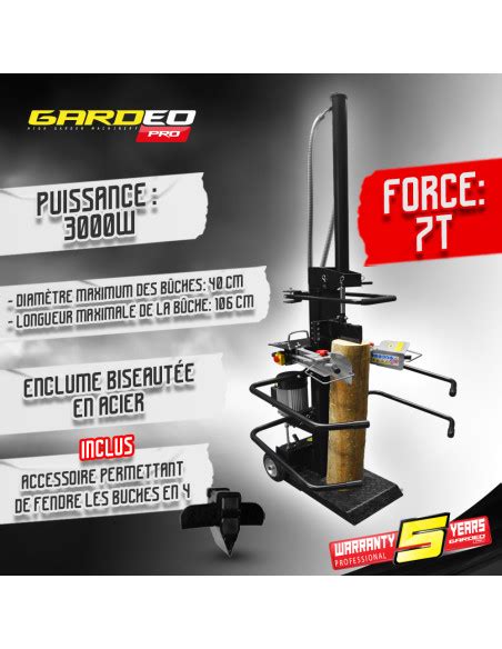 Acheter Fendeur De B Ches Vertical W Gardeo