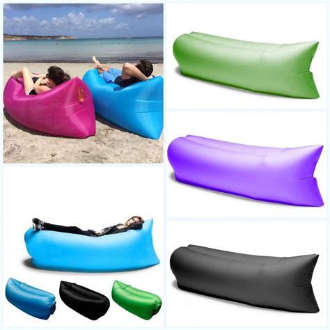 Portable Chill Lazy Sofa Fast Inflatable Air Sleeping Bag Camping Bed