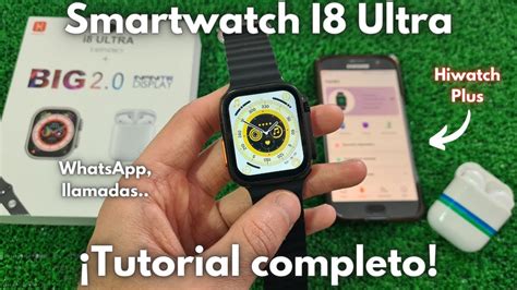 Smartwatch i8 Ultra Review y Configuración COMPLETA Hiwatch Plus