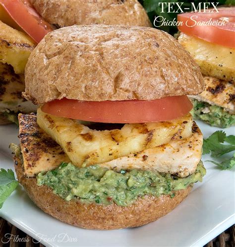 Tex Mex Chicken Sandwich | Fitness Food Diva