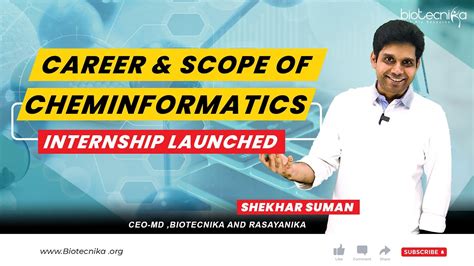 Career Scope Of Cheminformatics Internship Launched YouTube