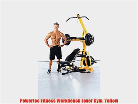 Powertec Fitness Workbench Lever Gym Yellow Video Dailymotion