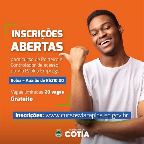 Inscrições abertas para curso de Porteiro e Controlador de Acesso do