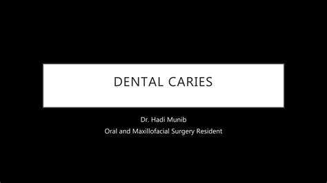 Radiographic Interpretation Of Dental Caries Ppt