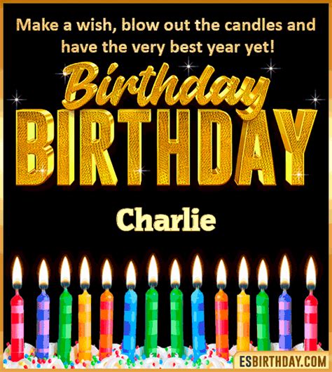 Happy Birthday Charlie GIF 🎂 Images Animated Wishes【28 GiFs】