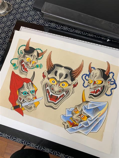 Painting Tattoo Hannya Hannyamask Japanesetattooing Irezumi Demon Veil