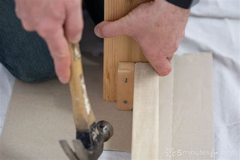 DIY Wood Bed Frame - How to Build a Bed Frame - 5 Minutes for Mom