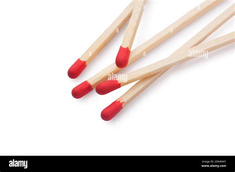 Pile match sticks red tipped Cut Out Stock Images & Pictures - Alamy