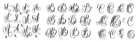 Letter B Font Calligraphy Vector Images (over 12,000)