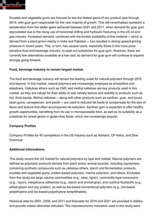 Natural Polymers To 2016 PDF