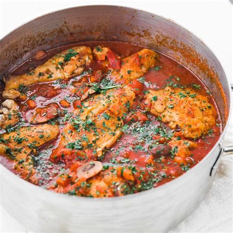 Classic Chicken Cacciatore Recipe Chef Billy Parisi