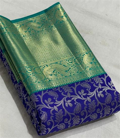 Pure Kanchi Silk Saree 😍 Silk Mark Certified ️ We Customize Maggam Aari