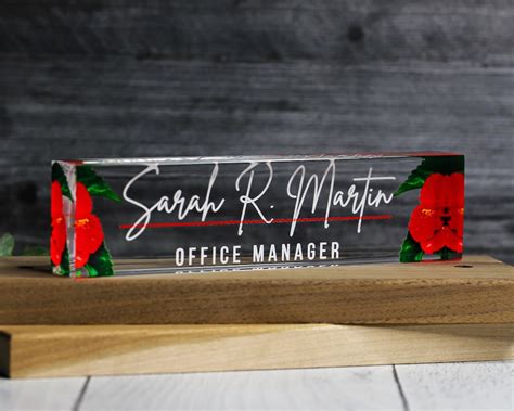 Personalized Desk Name Plate, Custom Desk Plaque, Name Plate for Desk ...