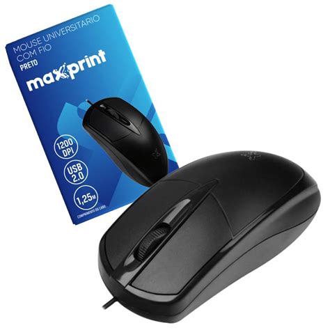 Mouse Maxprint Universit Rio Usb Fio Kabum