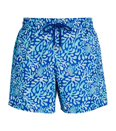 Mens Vilebrequin Blue Mahina Turtle Print Swim Shorts Harrods Uk