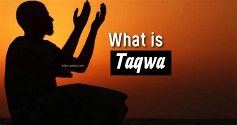 What is Taqwa? Islam-Peace | What is Taqwa in Islam | Conscious