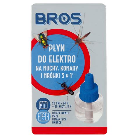 BROS PŁYN DO ELEKTRO MUCHY KOMARY MRÓWKI ZAPAS 3W1 5904517002180