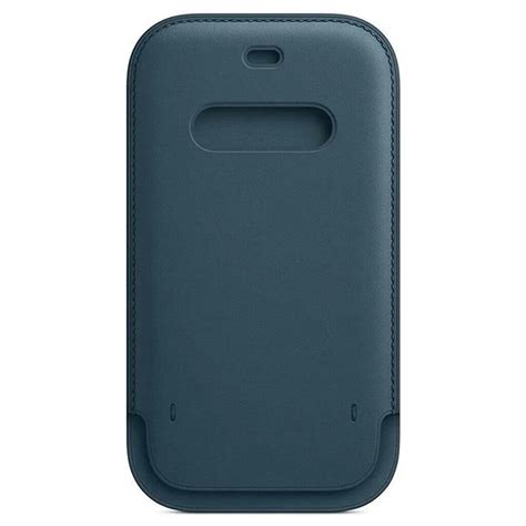 Iphone 12 Pro Max Leather Sleeve With Magsafe Baltic Blue