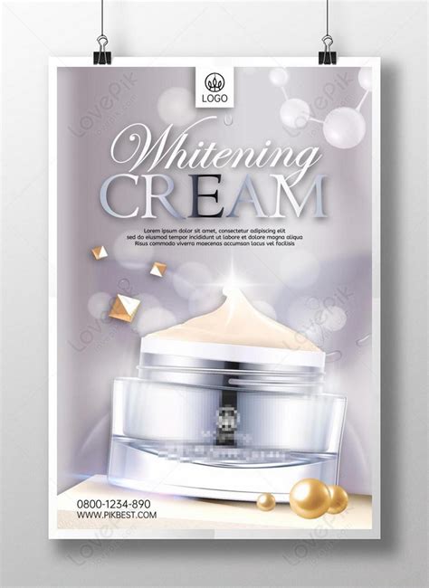 Whitening Face Cream Promotion Poster Template Imagepicture Free