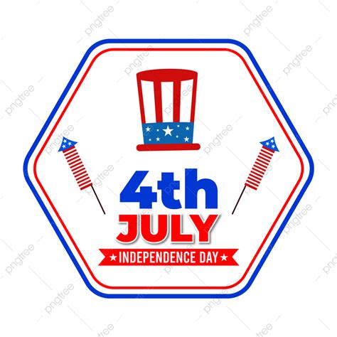 Happy 4th Of July Clipart Transparent Background 4th Of July Vector