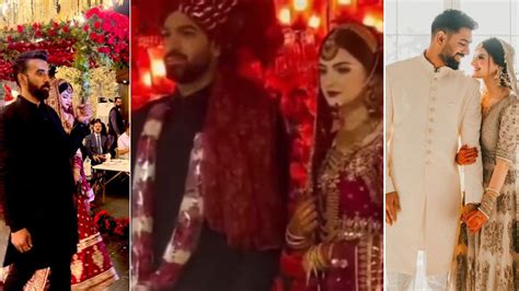 Haris Rauf Muzna Masood Malik Wedding Pakistan Cricketer Ties Knot In