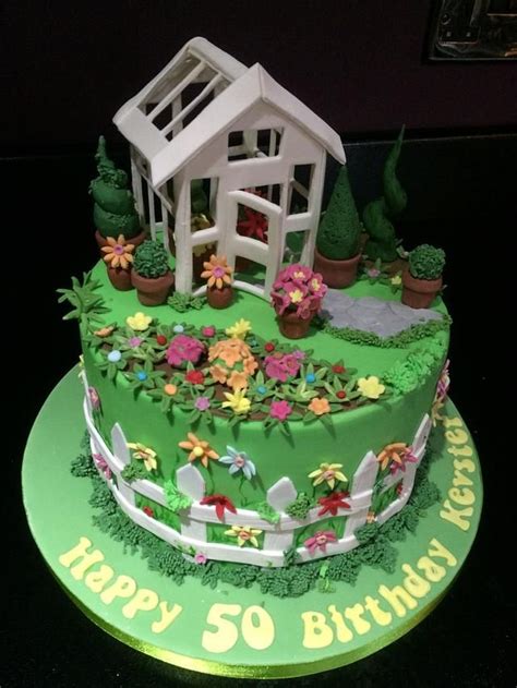 Gardeners Delight Th Birthday Cakes Allotment Cake Garden