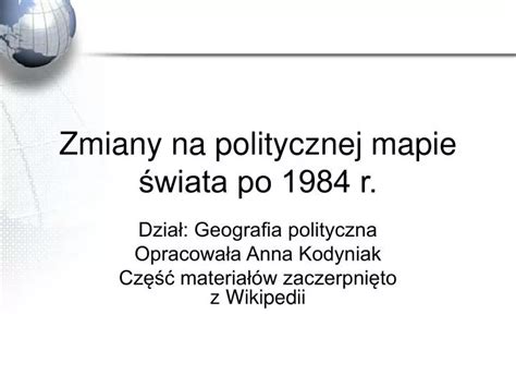 Zmiany Na Mapie Politycznej Sprawdzian Oblicza Geografii 2 Question