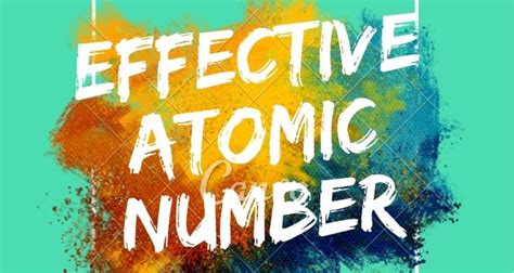 Effective Atomic Number How To Calculate Ean Uo Chemists