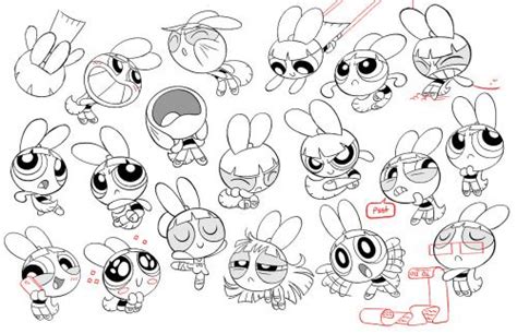 An Image Of Cartoon Characters With Different Expressions And Poses For