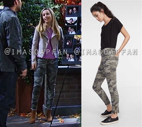 Josslyn Jackss Skinny Camo Pants General Hospital Season 55