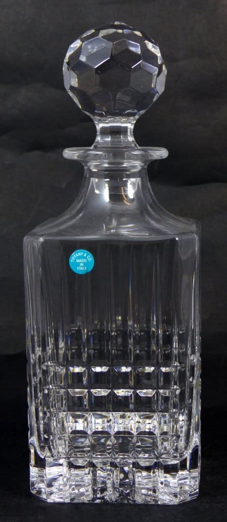 Tiffany And Co Crystal Decanter W Stopper