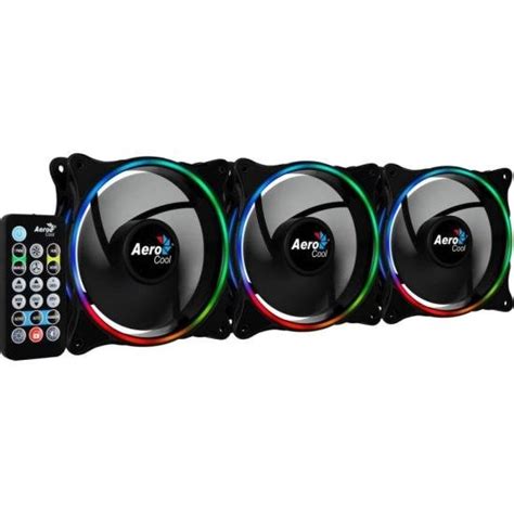 Kit 3 Coolers Eclipse 12 Pro Argb Hub Controle Aerocool Aerocool