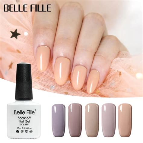 Belle Fille Nude Series Color 10ml Gel Nail Polish UV Soak Off Gel