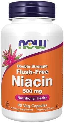 Amazon NOW Suplementos Niacina Vitamina B 3 500 Mg Sin Enjuage