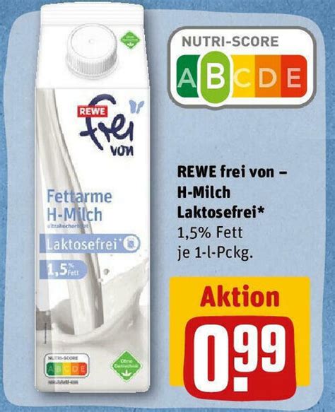 Rewe Frie Von H Milch Laktosefrei L Pckg Angebot Bei Rewe