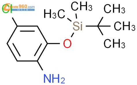 885946 37 2 Benzenamine 4 Chloro 2 [[ 1 1 Dimethylethyl Dimethylsilyl]oxy] 化学式、结构式、分子式、mol