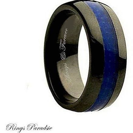 Mens Wedding Band Black Sapphire Jenniemarieweddings