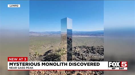 Mysterious Monolith Discovered In North Las Vegas Valley Youtube