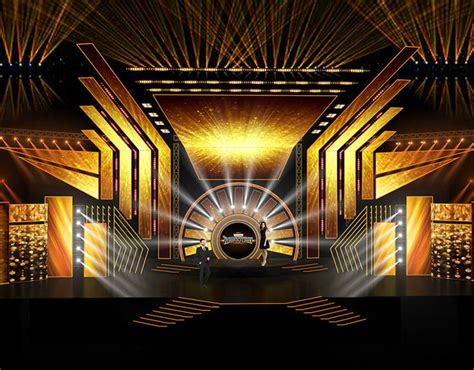 Award Show Stage On Behance Stage Design Stage Set Design Concert