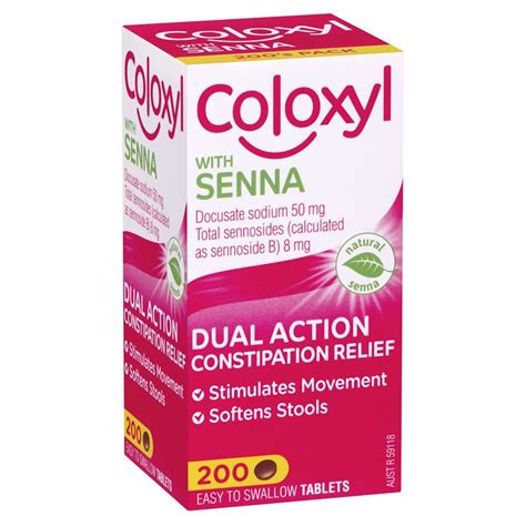 Buy Coloxyl With Senna Tablets 200 Online At Chemist Warehouse®