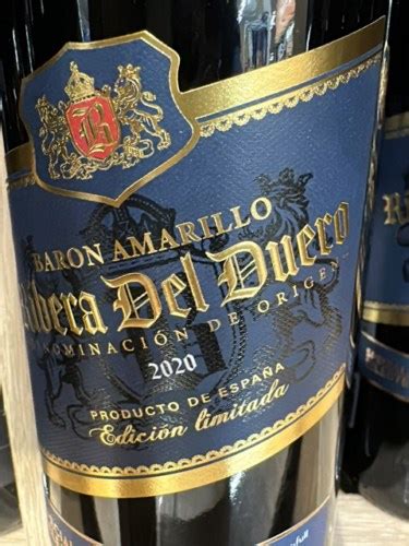 2020 Baron Amarillo Ribera Del Duero Vivino