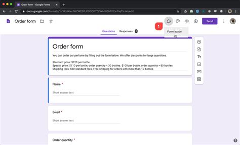 Formfacade - How can I change the layout of my Google Forms?