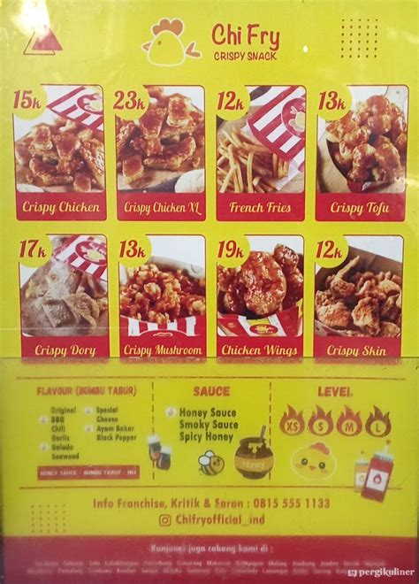 Selalu Diperbarui Menu Chi Fry Tegalsari Surabaya