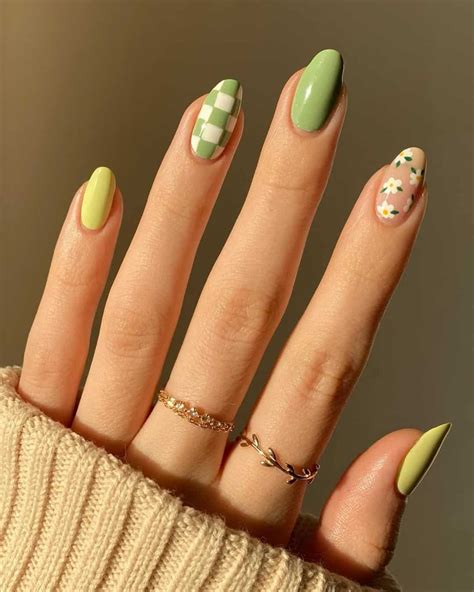 69 Stunning Spring Nail Designs And Spring Nails You Have To Copy This Year Green Nails Gel