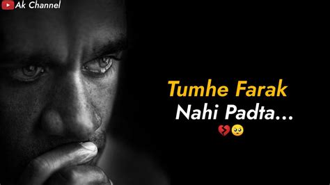 Tumhe Farak Nahi Padta 💔🥺 Sad Whatsapp Status Shayari Status Ak