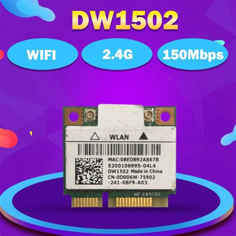 Qualcomm Atheros Ar5b95 Ar9285 Dw1502 Half Mini Pci E Wlan Wireless