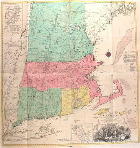 The Most Important And Influential Map Of New England Published During The British Colonial