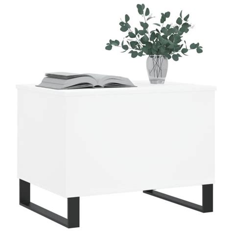 Zerodis Table basse Blanc 60x44 5x45 cm Bois d ingénierie LF044